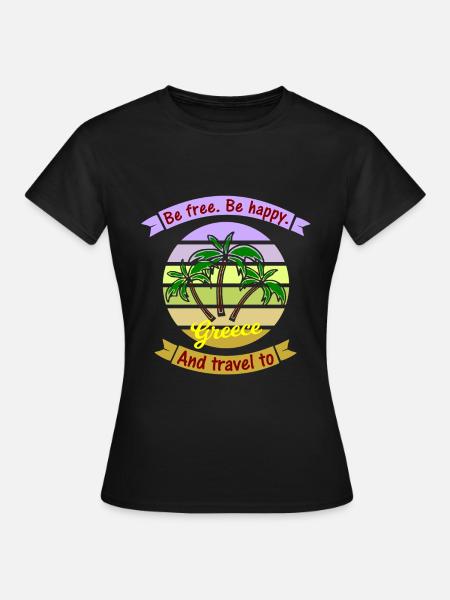 Reise nach Griechenland - Frauen T-Shirt - Schwarz