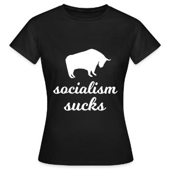 Für den Kapitalist - Frauen T-Shirt - Schwarz - Vorne - AI Model Female 172 dark (172cm)