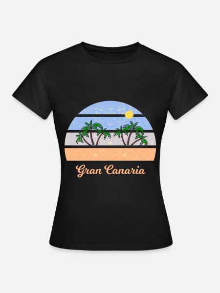 Urlaub in Gran Canaraia - Frauen T-Shirt - Schwarz