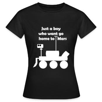 Excursion dans l’espace - T-shirt Femme - noir - Devant - AI Model Female 172 dark (172cm)