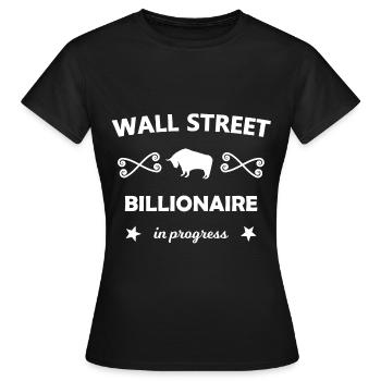 Aktien und Anlagen Chef - Frauen T-Shirt - Schwarz - Vorne - AI Model Female 172 dark (172cm)