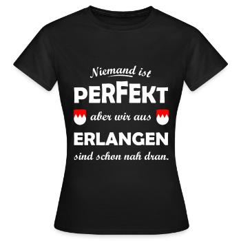 The Franconians from Erlangen - Women's T-Shirt - black - Front - AI Model Female 172 dark (172cm)