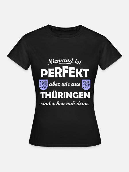 Die Thüringen im Osten - Frauen T-Shirt - Schwarz