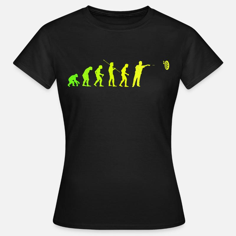 Darts Evolution Darts Player Darts Darts Cadeau - T-shirt Femme - noir