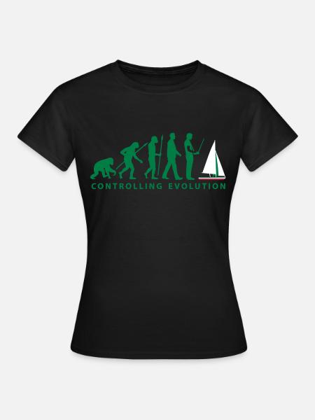 evolution Modellbauschiff_10_2016 - Frauen T-Shirt - Schwarz