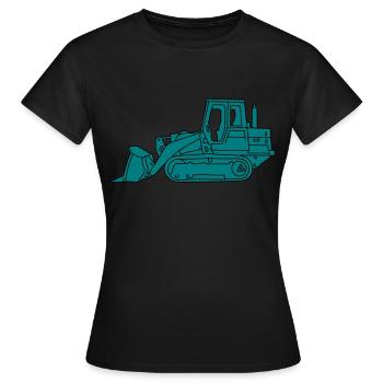 Bulldozer Planierraube 2 - Frauen T-Shirt - Schwarz - Vorne - AI Model Female 172 dark (172cm)