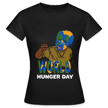 Welt hunger und Welt Nahrungstag Geschenkidee - Frauen T-Shirt - Schwarz - Vorne - AI Model Female 172 dark (172cm)
