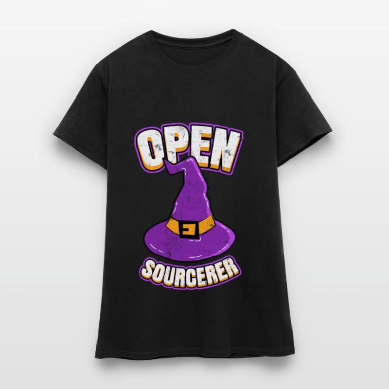 Open Sourcerer Programmierer Hacker Frauen T-Shirt