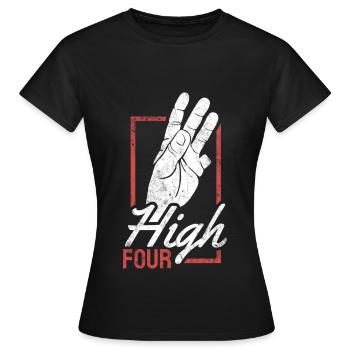Finger amputation - T-shirt Femme - noir - Devant - AI Model Female 172 dark (172cm)