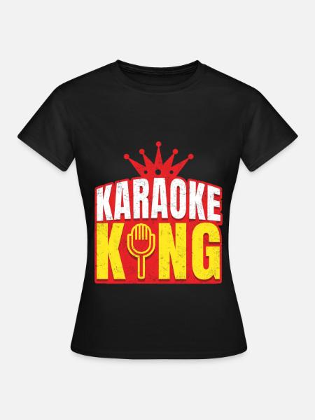 Karaoke King - Frauen T-Shirt - Schwarz