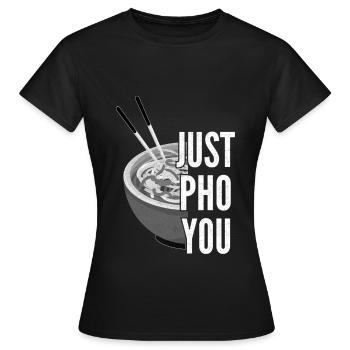 Pho Bo Pho Suppe Asiatische Suppe - Frauen T-Shirt - Schwarz - Vorne - AI Model Female 172 dark (172cm)