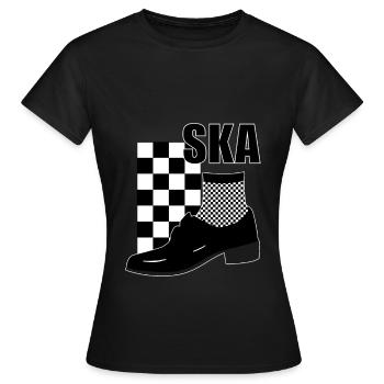 Ska Musik - Ska Reggae für Rudeboy - Frauen T-Shirt - Schwarz - Vorne - AI Model Female 172 dark (172cm)