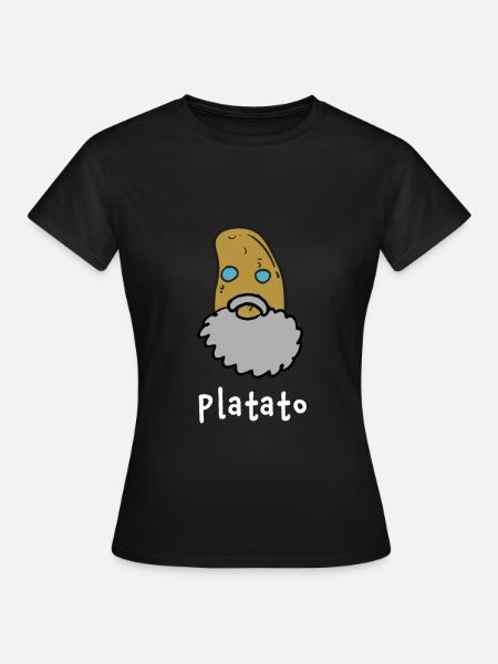 Philosophe Platon - T-shirt Femme - noir