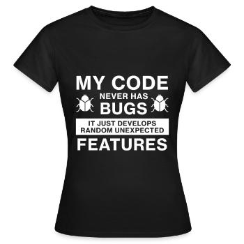 Programmierer Coder Coding - Frauen T-Shirt - Schwarz - Vorne - AI Model Female 172 dark (172cm)