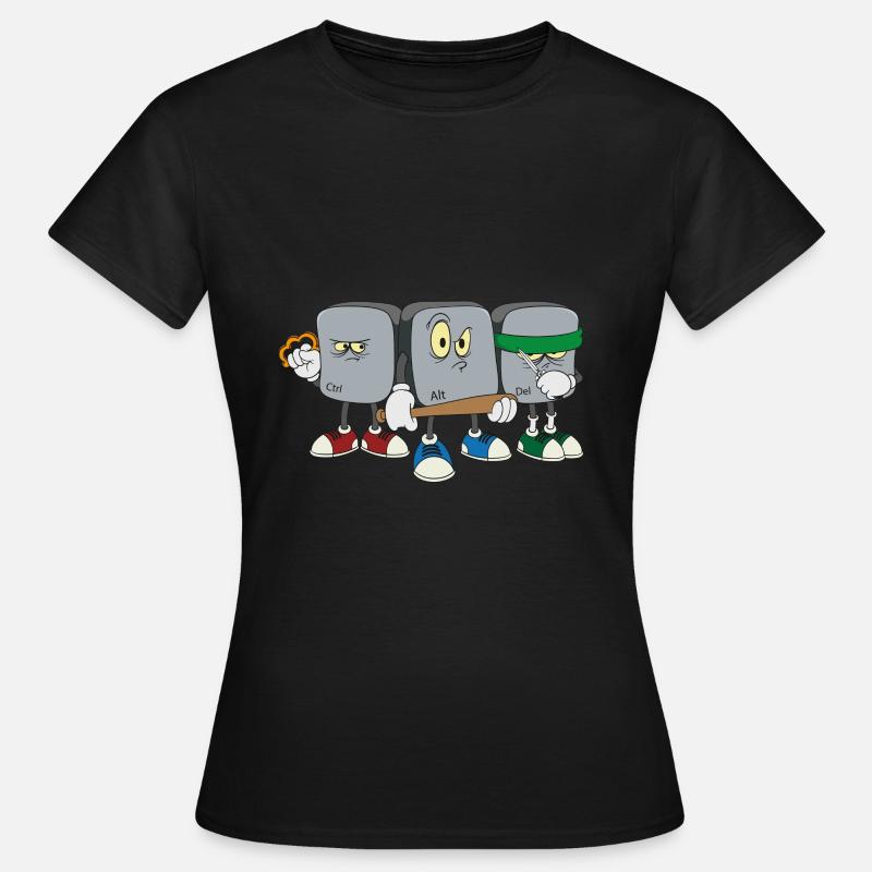 Strg Alt Entf Computer Informatiker Programmierer - Frauen T-Shirt - Schwarz