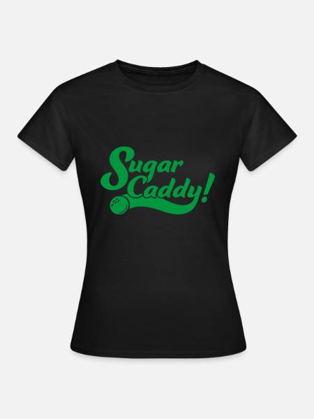 Suagr Caddy Golf Golfplatz - Frauen T-Shirt - Schwarz