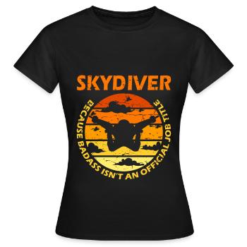 Parachutistes parachutistes - T-shirt Femme - noir - Devant - AI Model Female 172 dark (172cm)