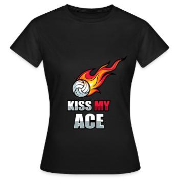 Volley-ball Setter Motiv Équipe de volley-ball - T-shirt Femme - noir - Devant - AI Model Female 172 dark (172cm)