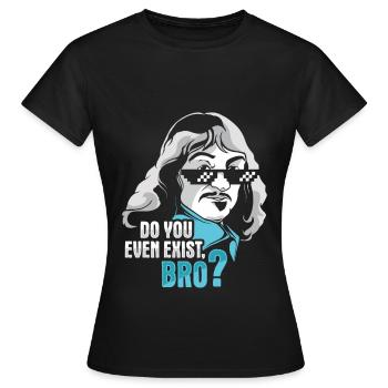 Philosophie Descartes Philosophie Student - Frauen T-Shirt - Schwarz - Vorne - AI Model Female 172 dark (172cm)