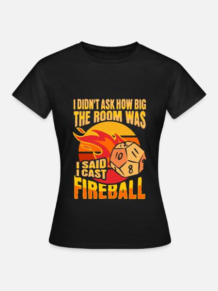 Fantasy Rollenspiel RPG Shirt für RPG Gamer - Dame-T-shirt - sort
