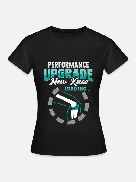 Künstliches Knie - Frauen T-Shirt - Schwarz