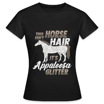 Appaloosa Pferd - Frauen T-Shirt - Schwarz - Vorne - AI Model Female 172 dark (172cm)
