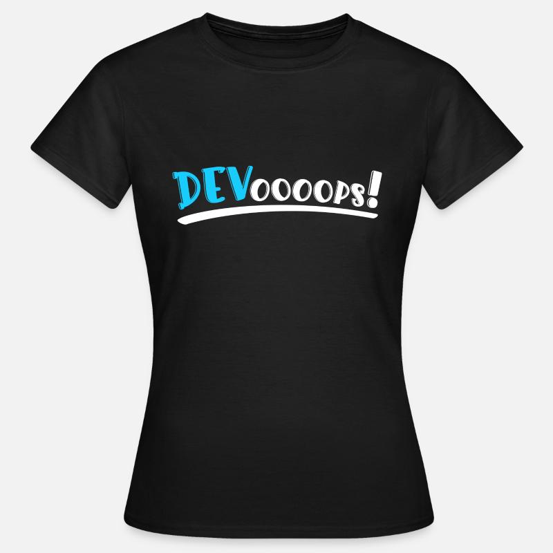 Sys-Admin Entwickler Devops-Ingenieur - Frauen T-Shirt - Schwarz