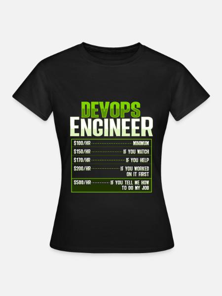 Devops Sys-Admin Entwickler - Frauen T-Shirt - Schwarz