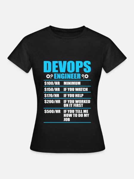 Développeur Devops Sys-Admin - T-shirt Femme - noir