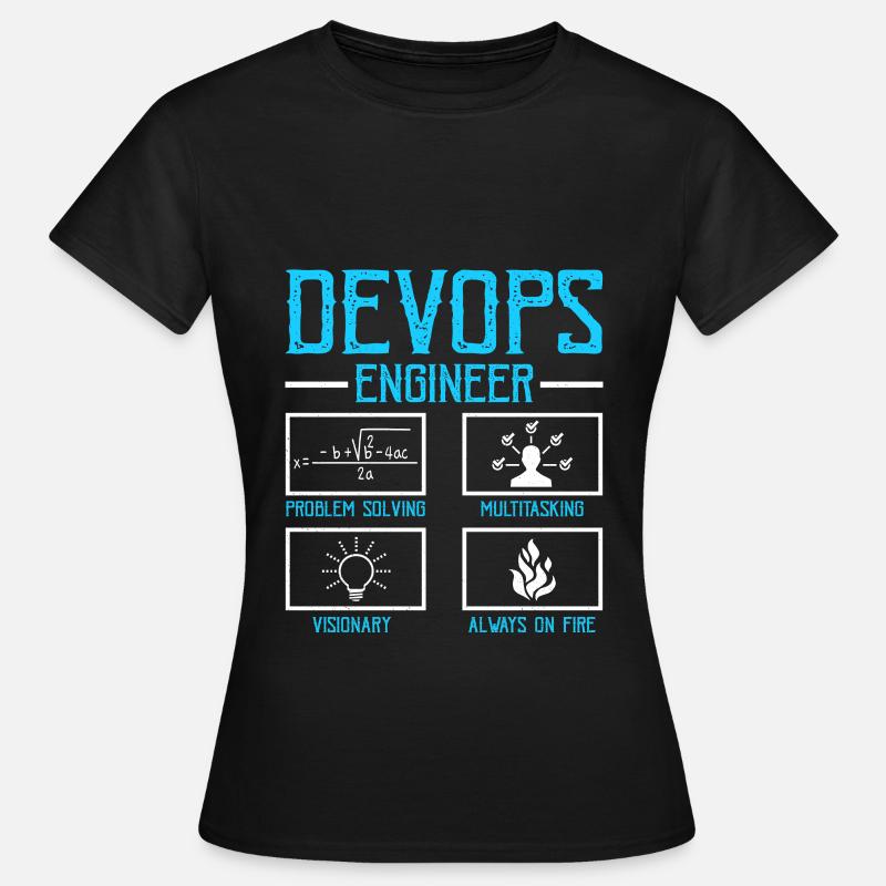 Devops Sys-Admin Entwickler - Frauen T-Shirt - Schwarz