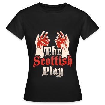 Macbeth Das schottische Stück Design - Frauen T-Shirt - Schwarz - Vorne - AI Model Female 172 dark (172cm)