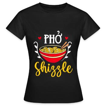 Pho Shizzle asiatische Pho-Nudelsuppe - Frauen T-Shirt - Schwarz - Vorne - AI Model Female 172 dark (172cm)