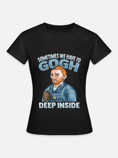 Van Gogh Kunst - Frauen T-Shirt - Schwarz