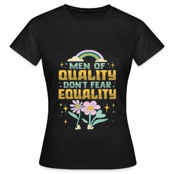 Féminisme Émancipation Féministe - T-shirt Femme - noir - Devant - AI Model Female 172 dark (172cm)