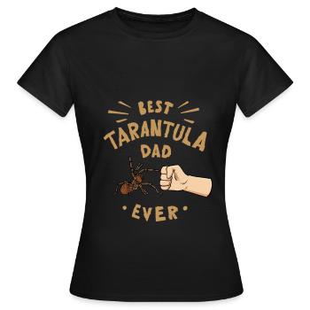 Tarentules Terrarium Tarentule Papa - T-shirt Femme - noir - Devant - AI Model Female 172 dark (172cm)