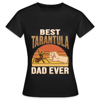 Tarentules Terrarium Tarentule Papa - T-shirt Femme - noir - Devant - AI Model Female 172 dark (172cm)