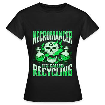 Undead Recycling Necromancer Design for a - Women's T-Shirt - black - Front - AI Model Female 172 dark (172cm)