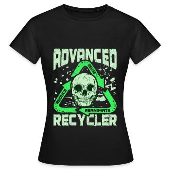 Undead Recycling Necromancer Design for a - Women's T-Shirt - black - Front - AI Model Female 172 dark (172cm)