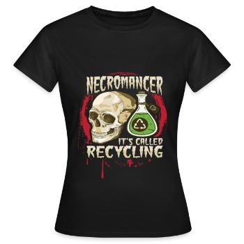 Undead Recycling Necromancer Design for a - Women's T-Shirt - black - Front - AI Model Female 172 dark (172cm)