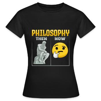 Design philosophique pour un philosophe - T-shirt Femme - noir - Devant - AI Model Female 172 dark (172cm)