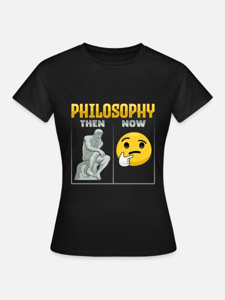 Philosophisches Design für einen Philosophen - Frauen T-Shirt - Schwarz