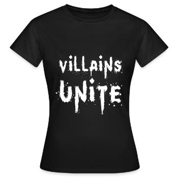 Schurken vereinen die Vilain-Ära - Frauen T-Shirt - Schwarz - Vorne - AI Model Female 172 dark (172cm)