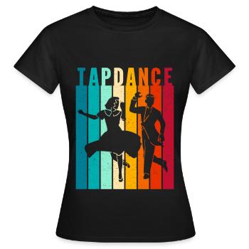 Tap Dancer Tap Dance Shoes Tap Dance Instructor - Women's T-Shirt - black - Front - AI Model Female 172 dark (172cm)