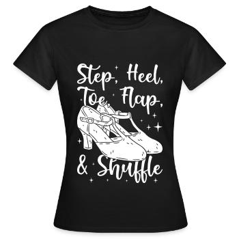 Tap Dancer Tap Dance Shoes Tap Dance Instructor - Women's T-Shirt - black - Front - AI Model Female 172 dark (172cm)