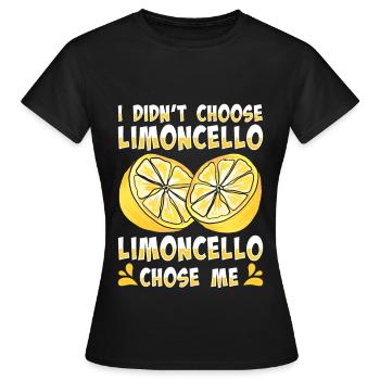 Italian limoncello lover - Women's T-Shirt - black - Front - AI Model Female 172 dark (172cm)