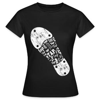Tap Dancer Tap Dance Shoes Tap Dance Instructor - Women's T-Shirt - black - Front - AI Model Female 172 dark (172cm)