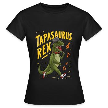 Tapasaurus Rex Dinosaur T-rex Tyrannosaurus rex - Women's T-Shirt - black - Front - AI Model Female 172 dark (172cm)