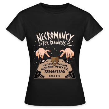 Nekromantie Nekromant Zauberei Hexerei Okkultismus - Frauen T-Shirt - Schwarz - Vorne - AI Model Female 172 dark (172cm)