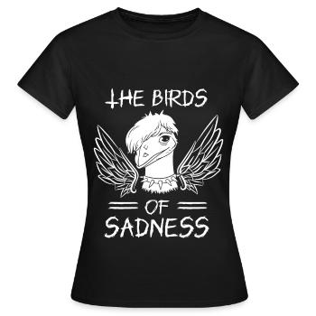 Emo Boy Emo Girl Emu Bird Emocore Punk Ästhetik - Frauen T-Shirt - Schwarz - Vorne - AI Model Female 172 dark (172cm)