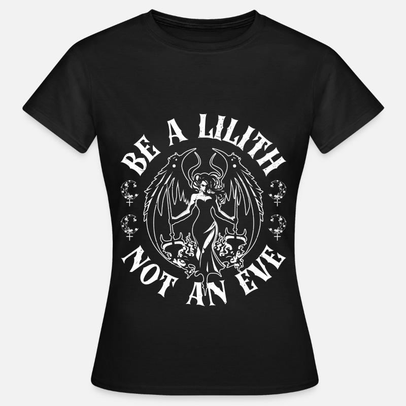 Lilith, Dämon, Gothic, Mythologie, Folklore, - Frauen T-Shirt - Schwarz